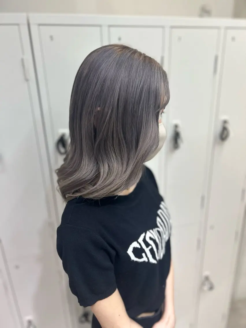 ミディアム カラー ヘアカラー トリートメント collet岩崎駿王 /ブリーチ/髪質改善のヘアスタイル