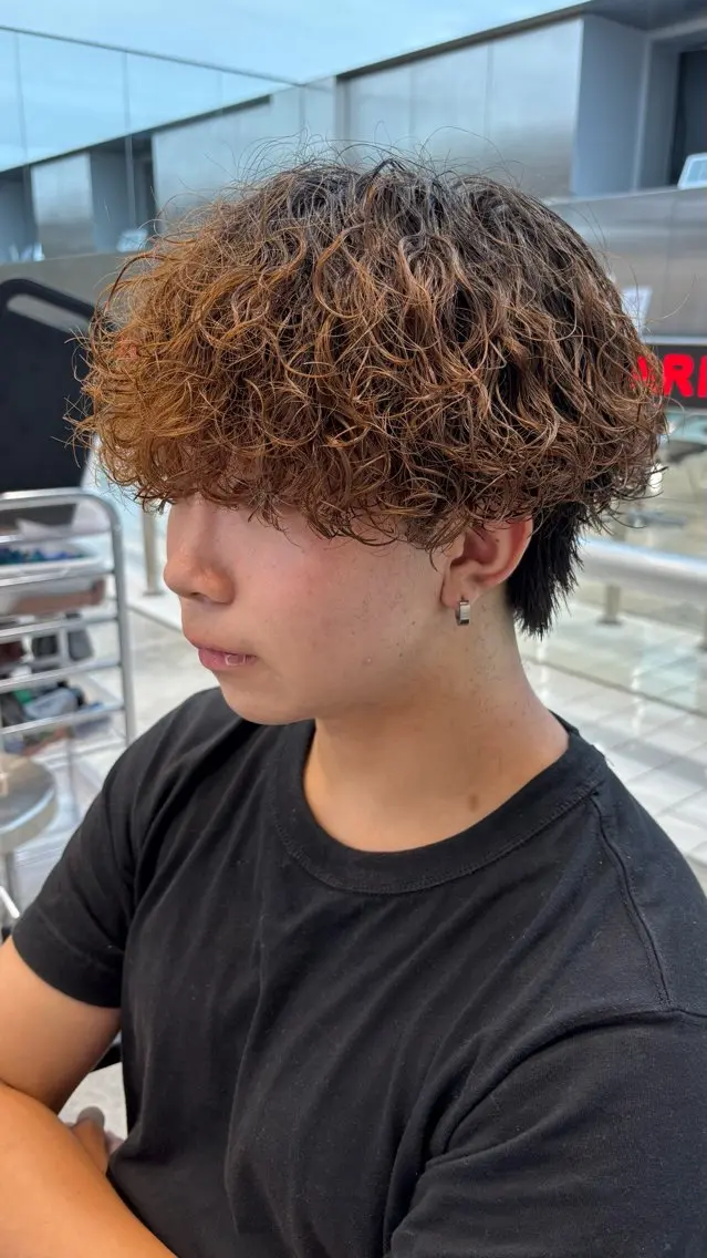 パーマ メンズ メンズパーマ 波巻きパーマ スパイラルパーマ カット パーマ 🔥メンズパーマ特化 高橋晴🔥のヘアスタイル