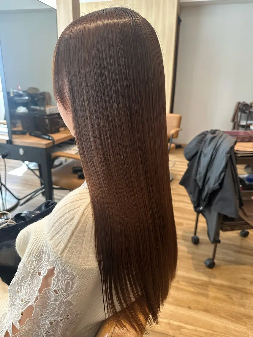 ロング パーマ カット 縮毛矯正 トリートメント ✨✂️Nori ✂️✨のヘアスタイル