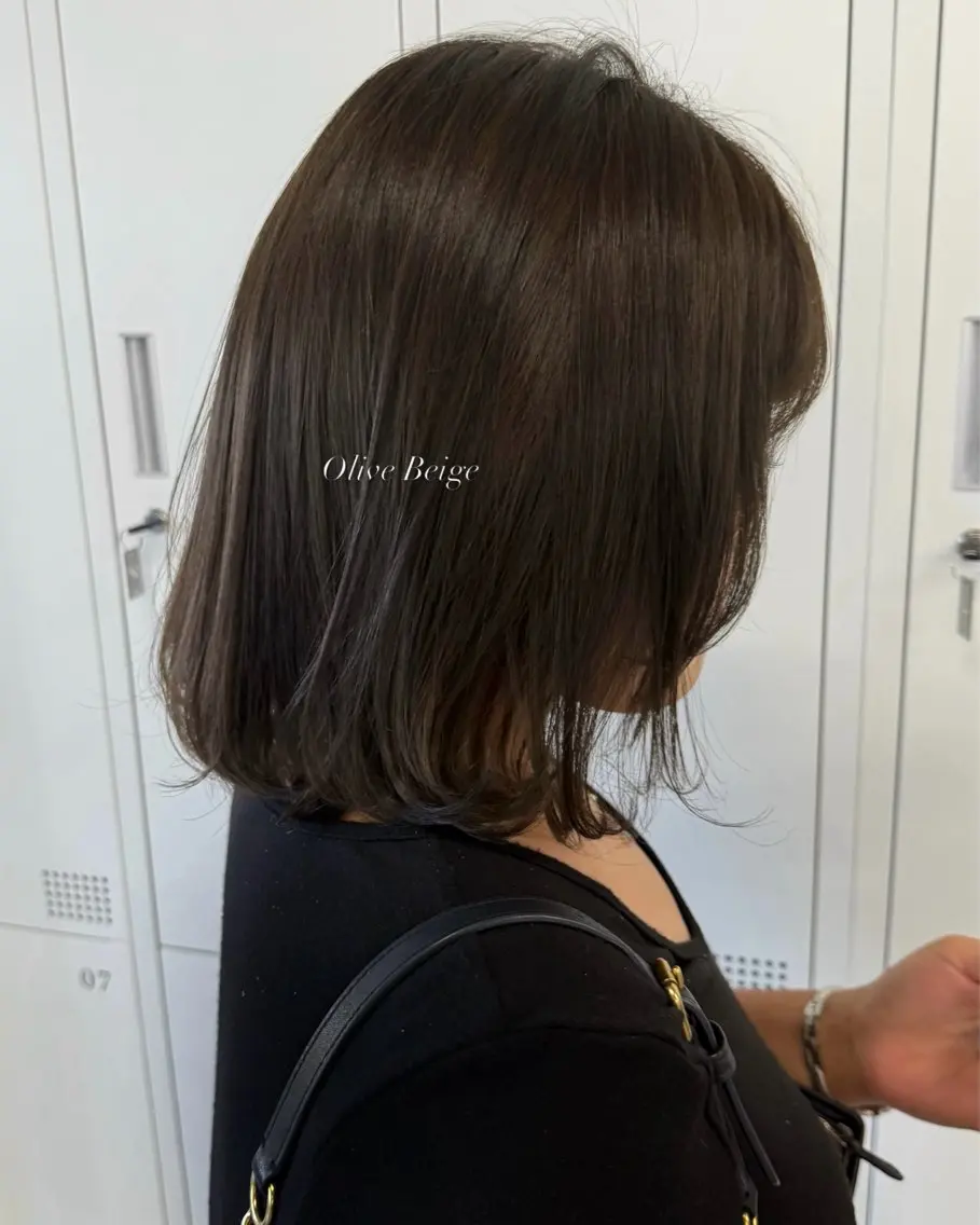 ミディアム カラー ベージュカラー オリーブベージュ オレンジ ヘアカラー &c. AYANO ㅤㅤㅤㅤㅤㅤㅤのヘアスタイル