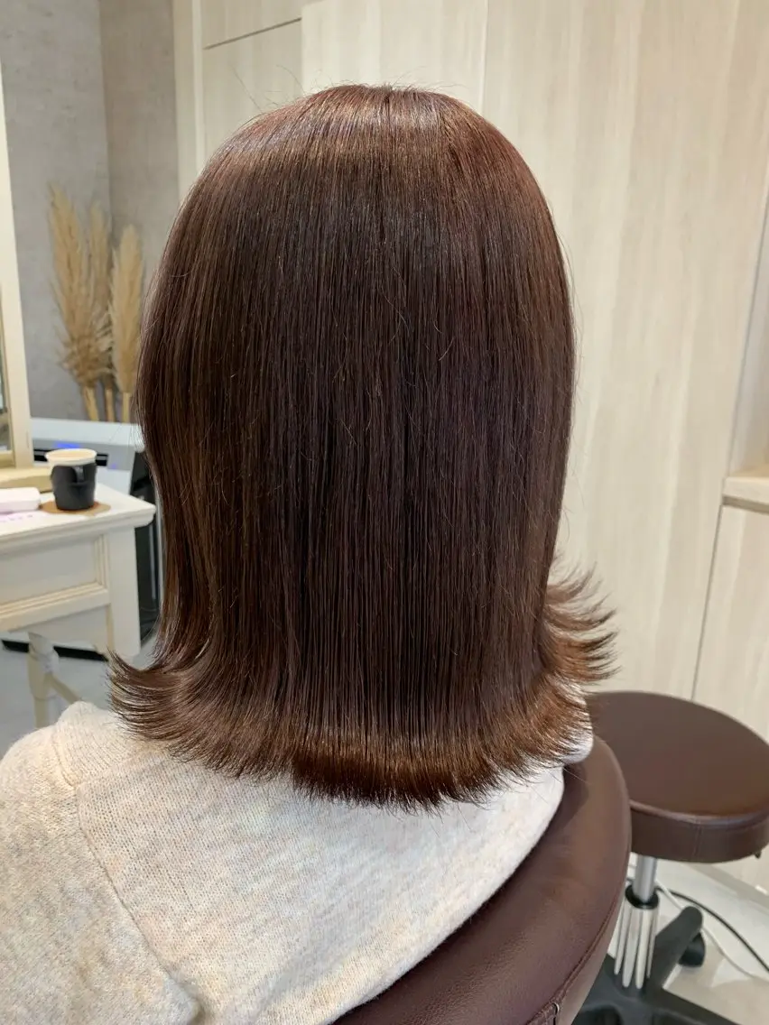 ミディアム カラー トリートメント ヘアカラー トリートメント Yuuki🌷名古屋 栄 カラー/ボブのヘアスタイル