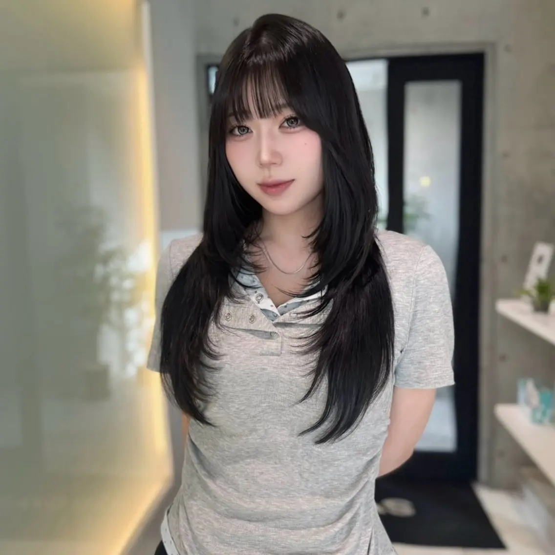 ロング カット トリートメント karina🌿レイ ヤーカット/髪質改善のヘアスタイル