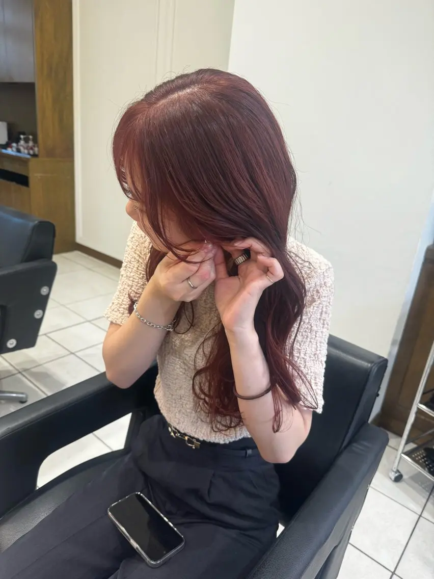 ロング カット ヘアカラー 🦋ブリーチなしダブ ルカラー🌈MEGUのヘアスタイル