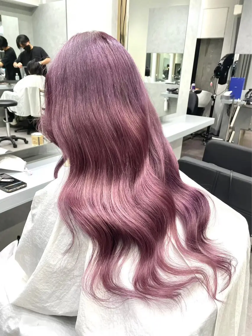 ロング シールエクステ ボブ エクステ ハイライト 髪質改善 🦋韓国hair🦋 エクステ店長sakiのヘアスタイル