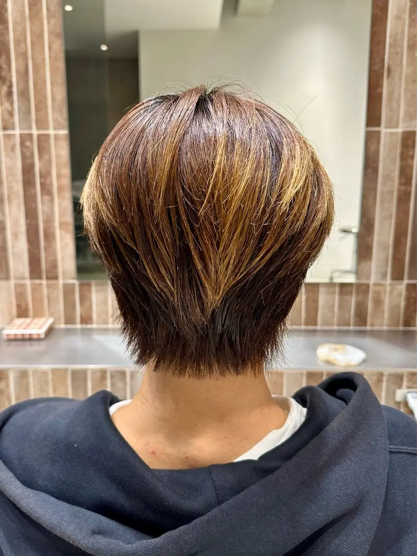 ミディアム メンズ カット トリートメント ヘアセット 横浜/メンズ特化/ Farbe/田中颯斗のヘアスタイル
