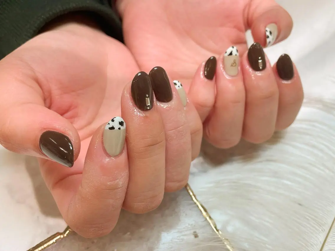 ネイル シンプルネイル ハンドネイル Aing nail 澤瀬のネイルデザイン