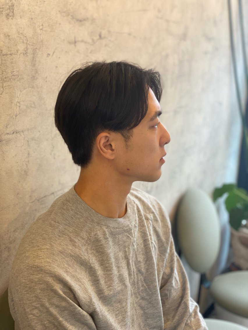 メンズ センターパート ひばりヶ丘メンズ カットスパ石井里佳のヘアスタイル