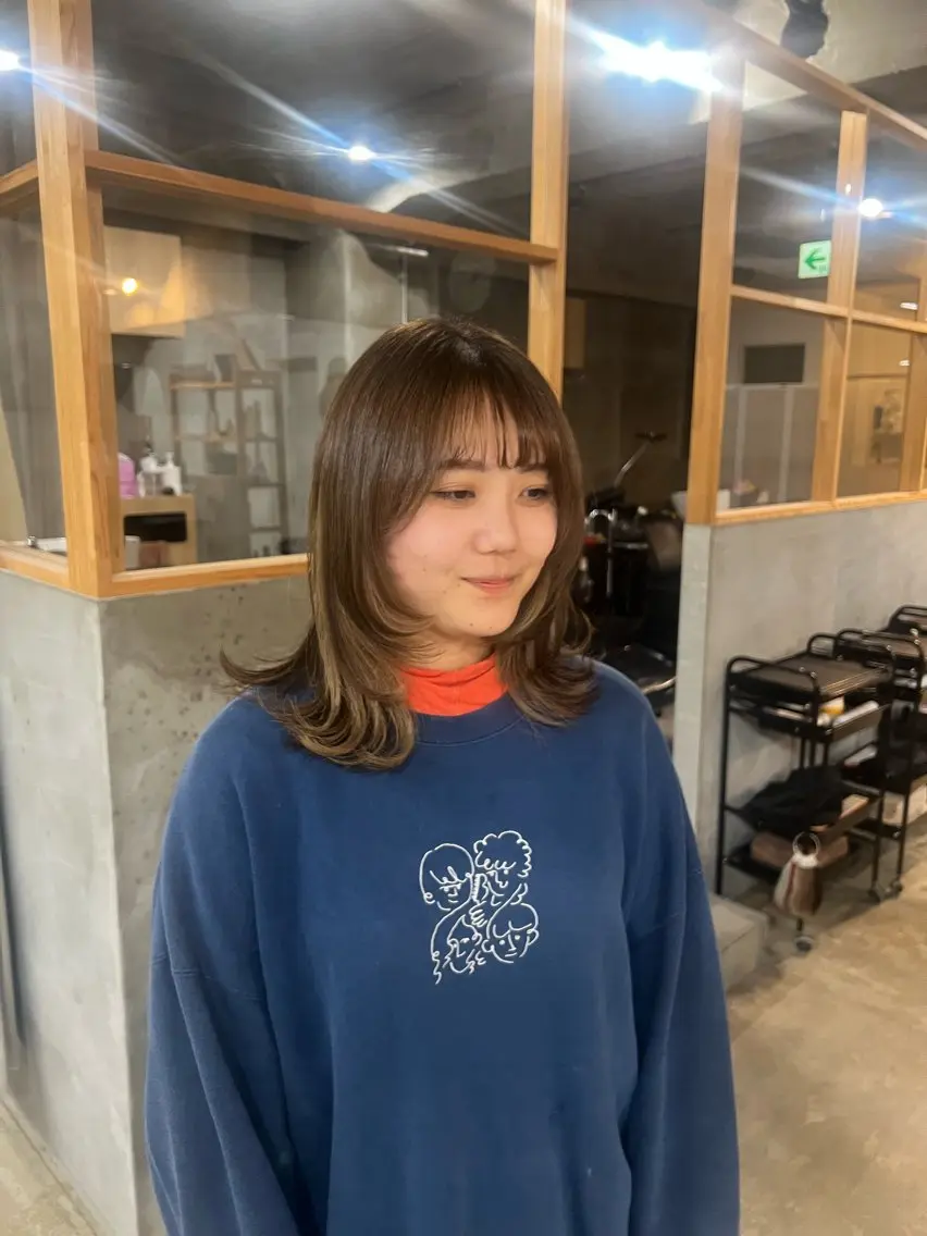 ミディアム freera 希帆 kihoのヘアスタイル