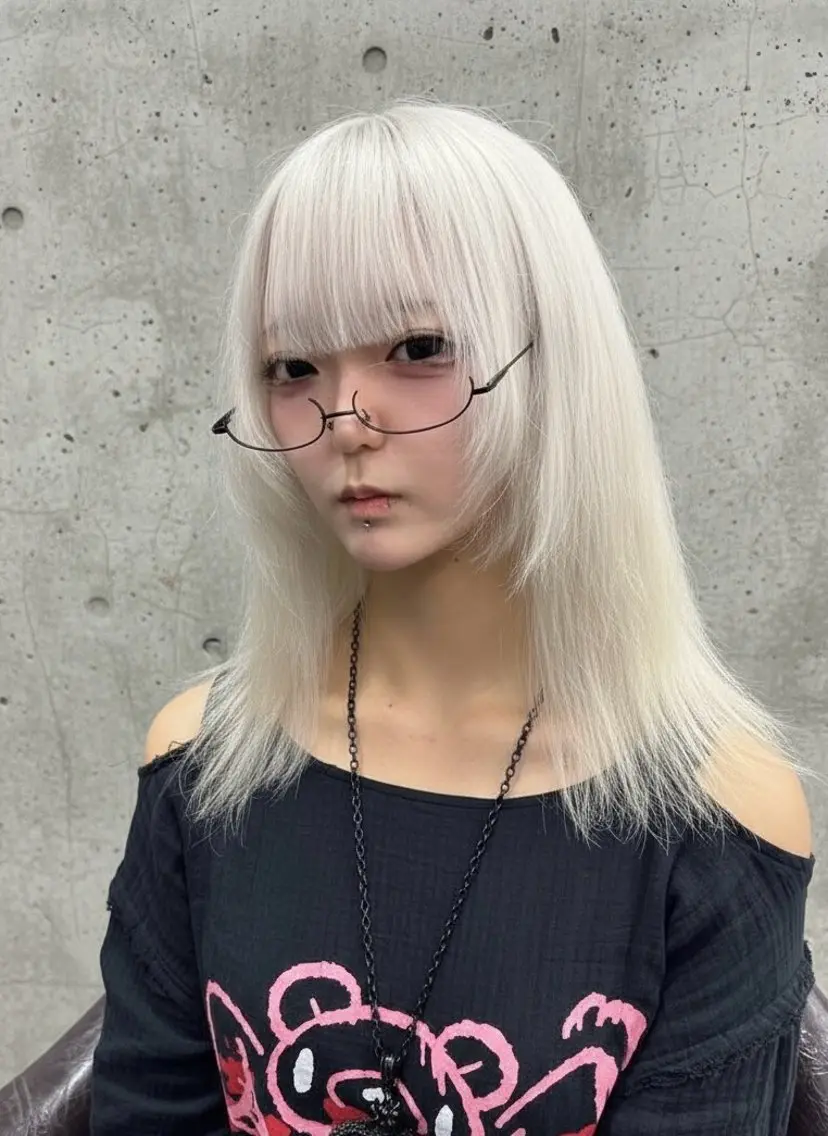 セミロング カラー ヘアカラー トリートメント グレージュ達人/赤み 消し/ブリーチ/岩崎のヘアスタイル