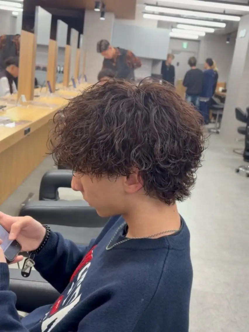 ミディアム ミディアムパーマ カット パーマ 壱昊 ⚡️パーマの玄人⚡️のヘアスタイル