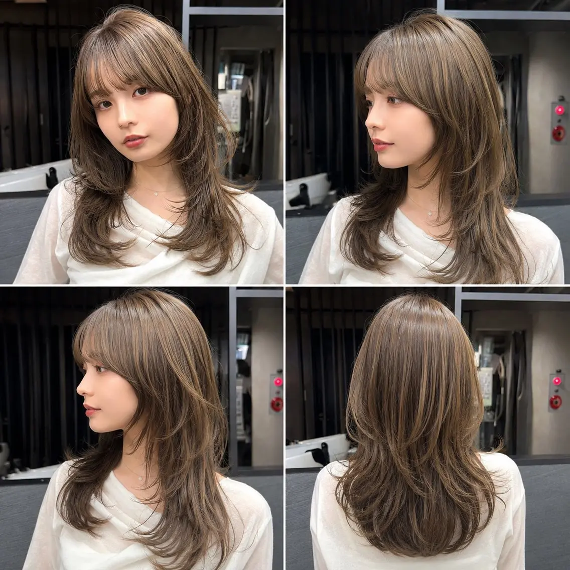 セミロング 神戸/karina /レイヤー/顔まわりのヘアスタイル