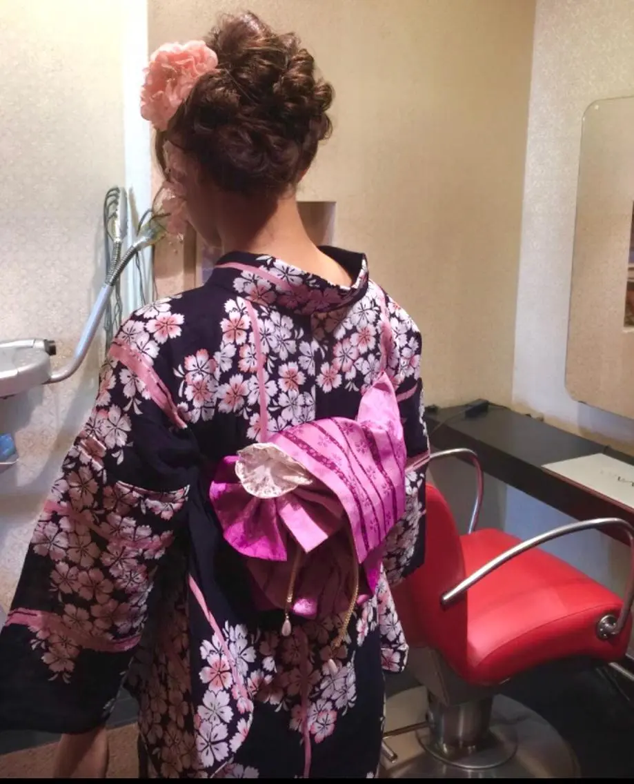 【夏のお出かけに】浴衣着付け&ヘアセットの写真