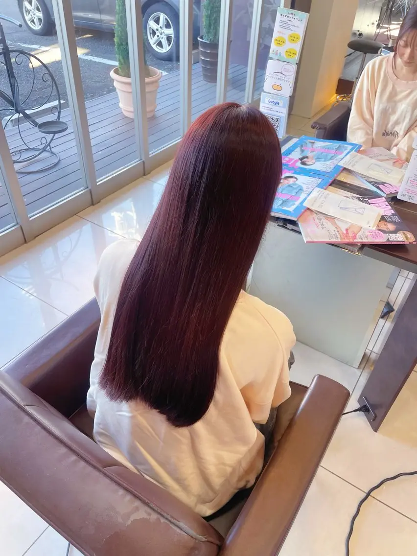 ロング カラー 🤎韓国ヘア ベージュ まゆか🤎のヘアスタイル