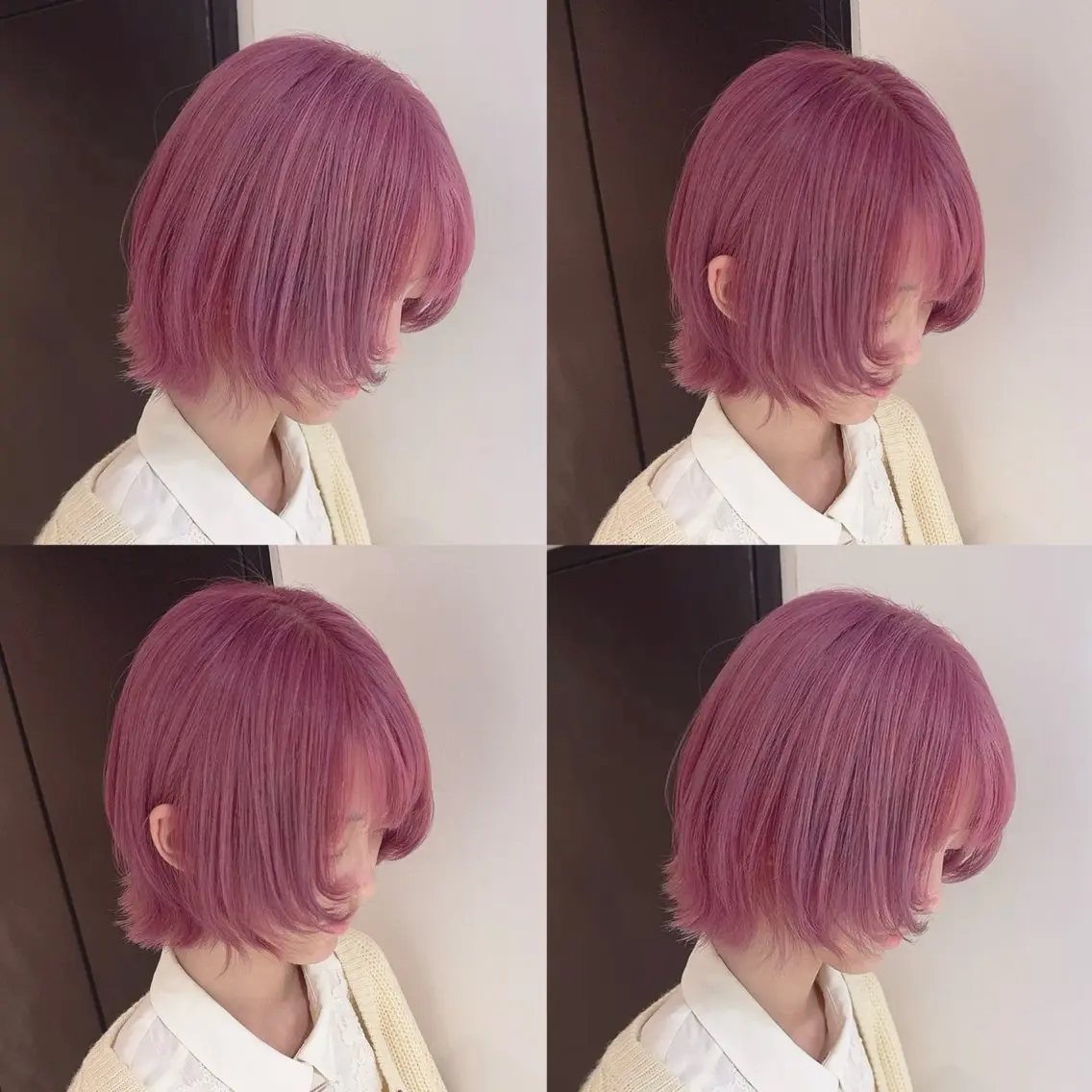 カラー ダブルカラー ピンクカラー ヘアカラー トリートメント 渋谷:インナーカラー ／🍒エリカ🍒のヘアスタイル