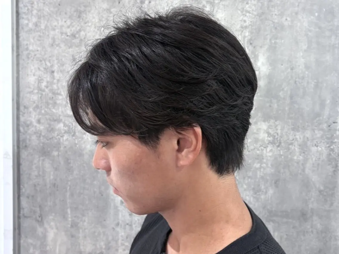 メンズ 透明感カラー 髪質 改善 Wカラー原心愛のヘアスタイル