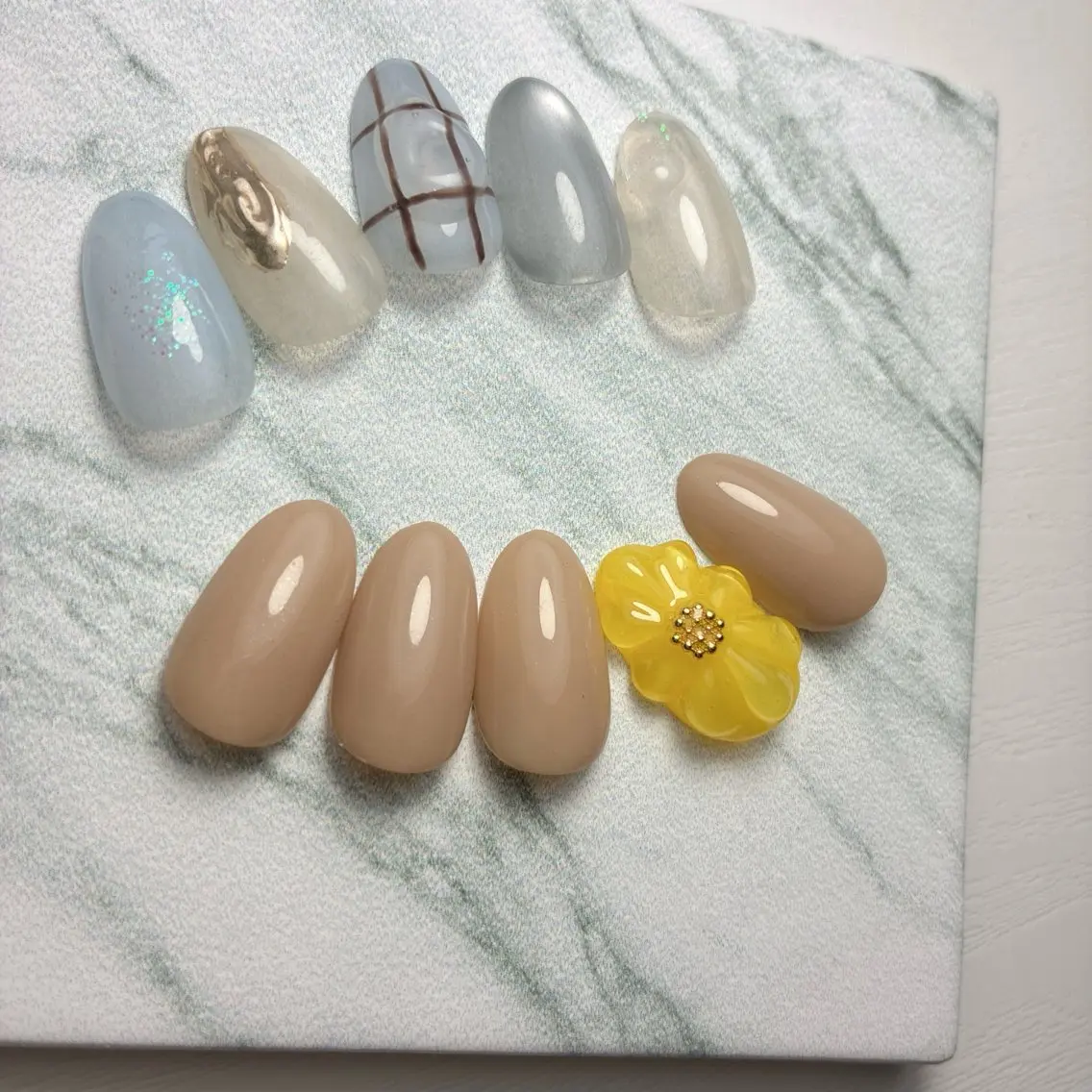 ネイル フットネイル 氷ネイル・うるうるネイル マグネットネイル メンズネイル ニュアンスネイル ハンドネイル nail salon anoneのネイルデザイン