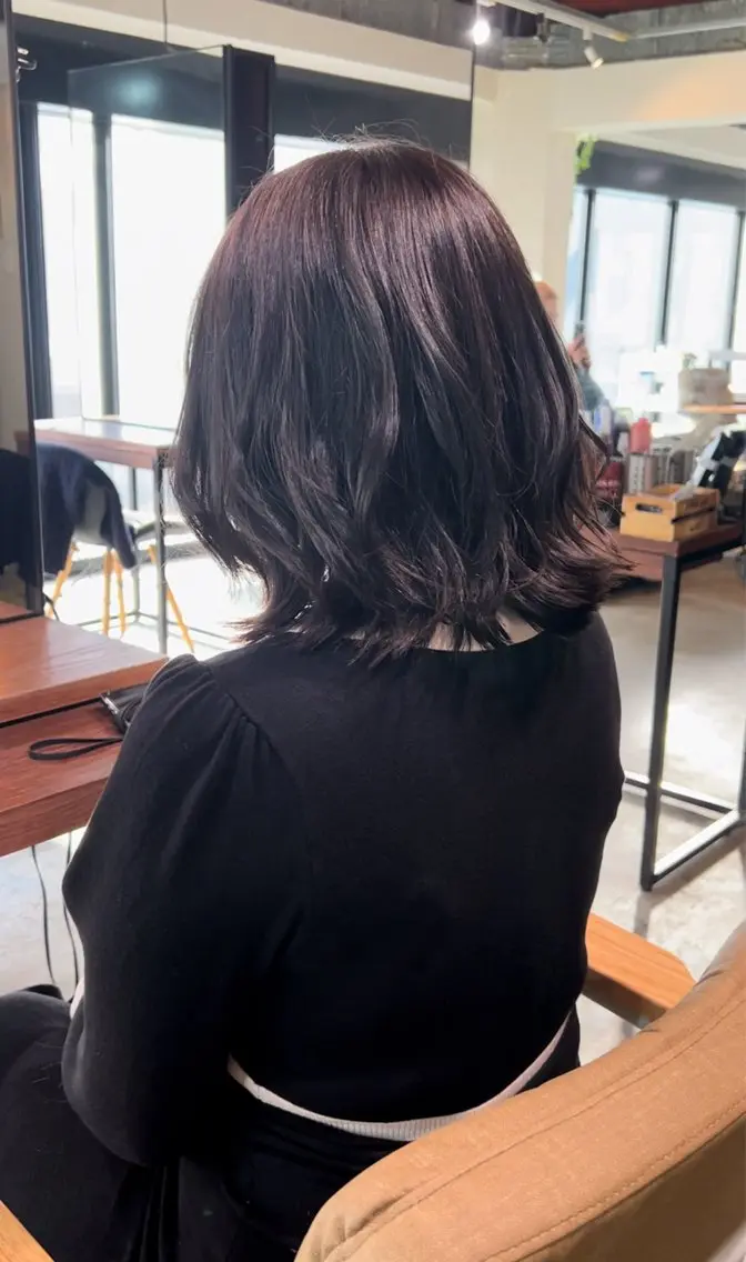 ミディアム カラー ダブルカラー/ 艶髪/SHISEIのヘアスタイル