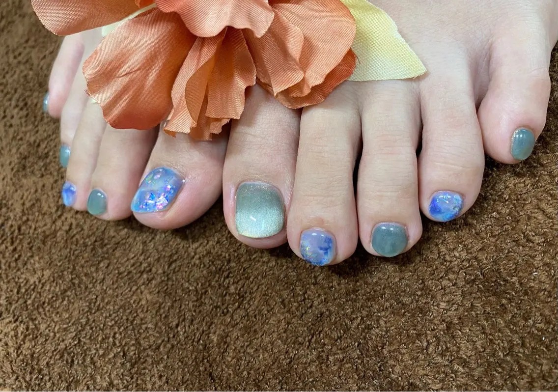 ネイル グラデーション マグネットネイル Glanz  Nail aのネイルデザイン