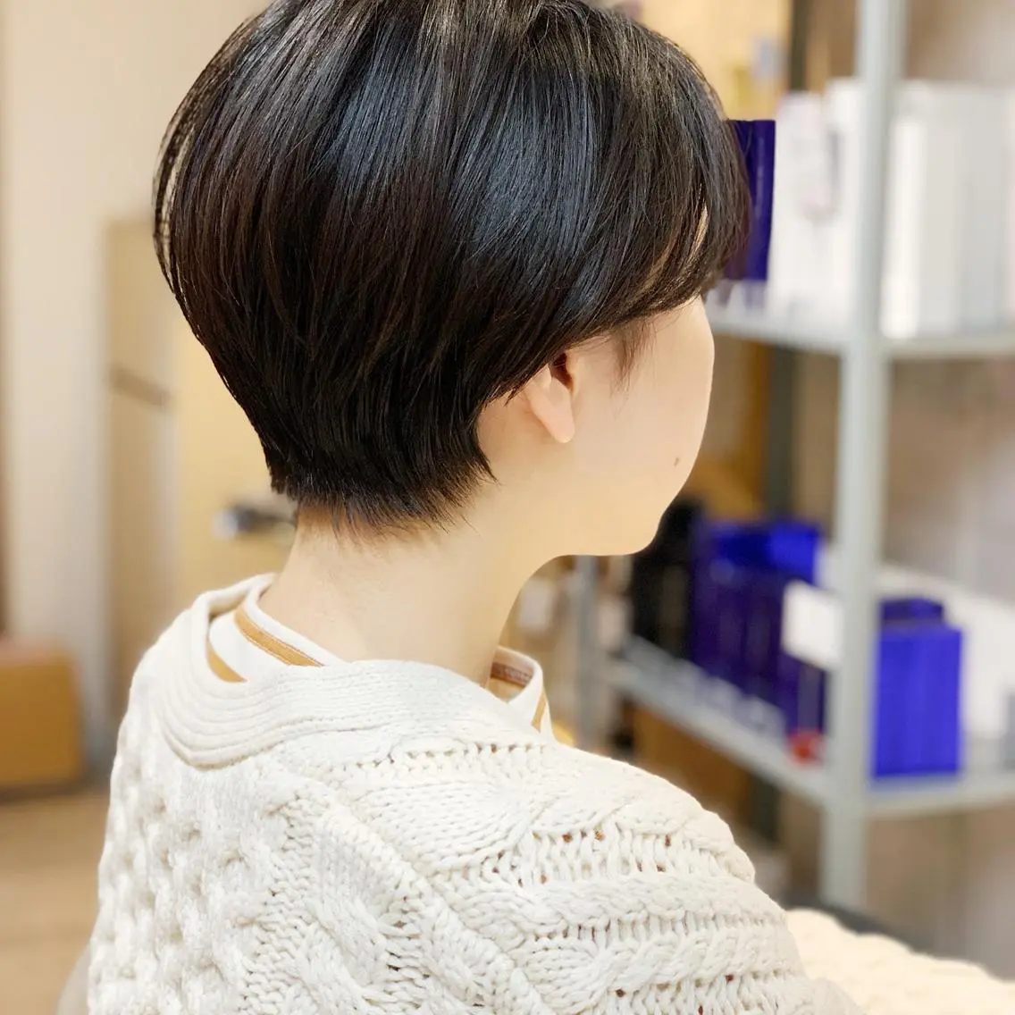 カット　ケアカラー　はちみつヘッドスパの写真