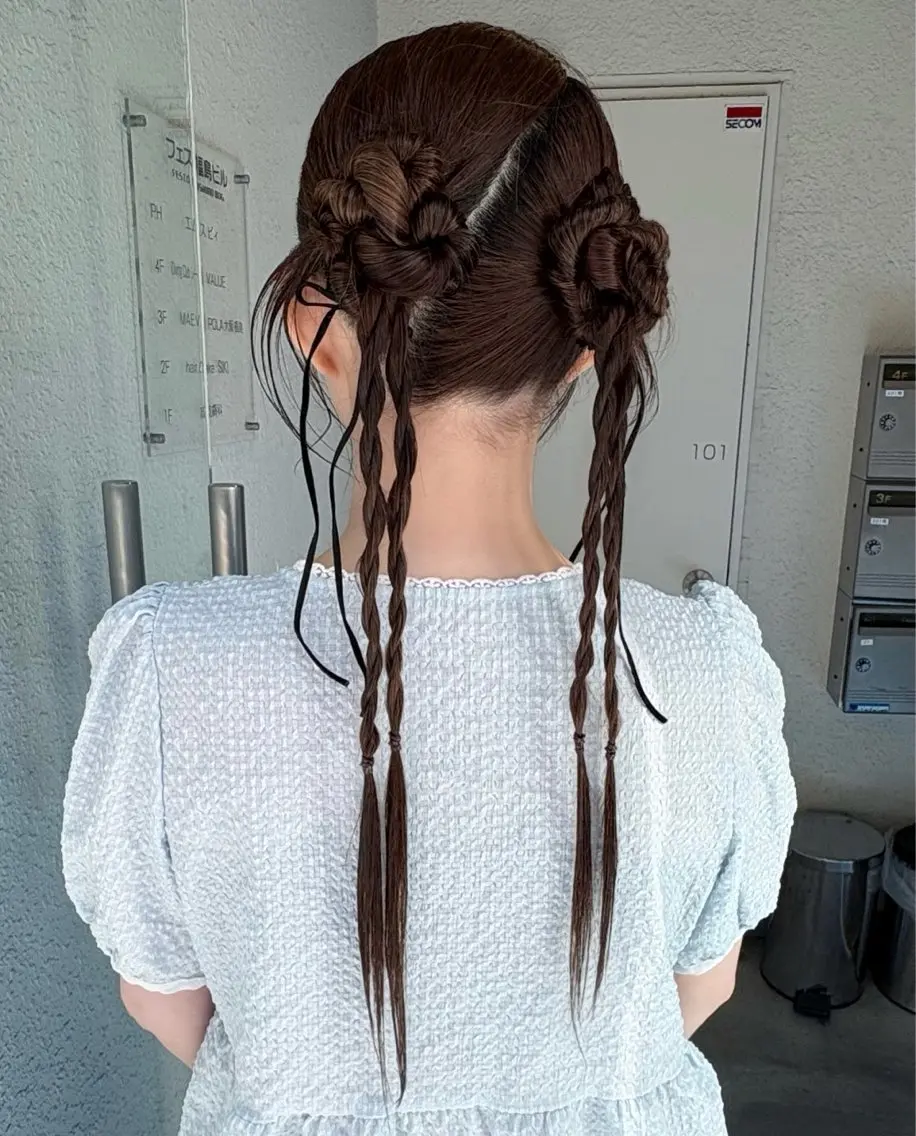 ロング ヘアセット siki yuikaのヘアスタイル