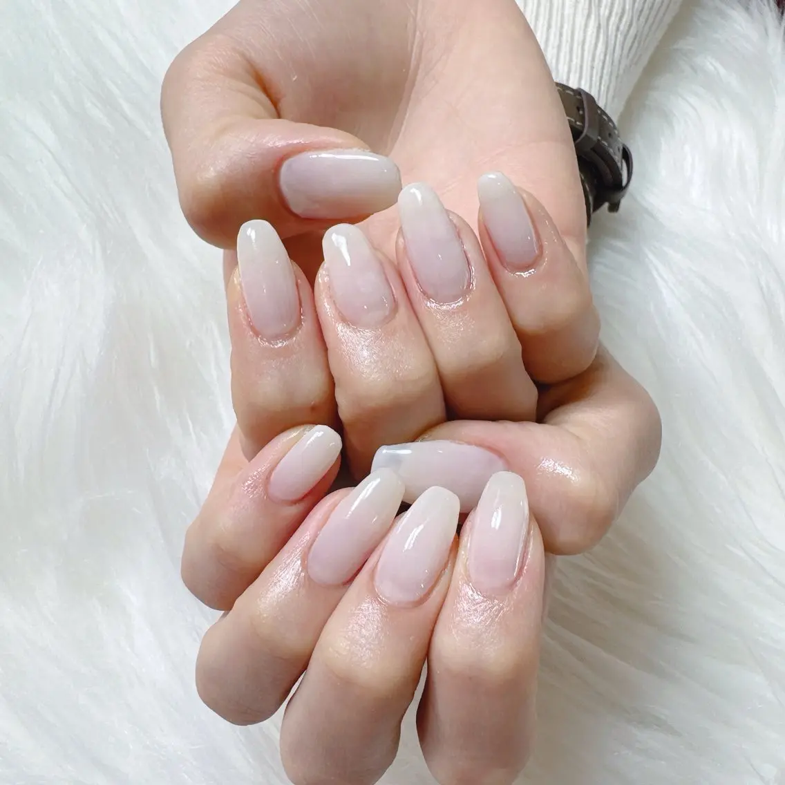 ネイル ワンカラーネイル シンプルネイル MignonReve 🫧MIYUのネイルデザイン