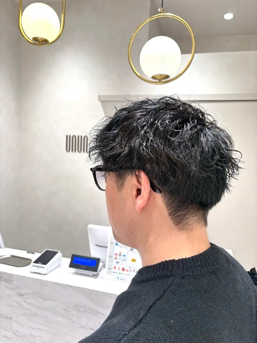 パーマ メンズ レディース募集中🎀 陸 愛夏のヘアスタイル