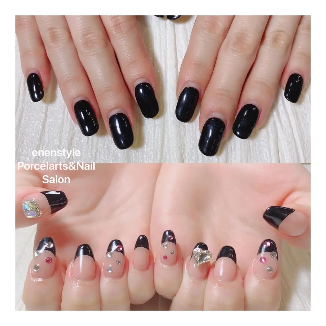ミディアム ネイル ハンドネイル 🐾enen style 🐾のネイルデザイン