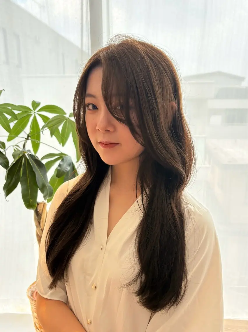 セミロング ヘアカラー say.🫧植田 虹乃花のヘアスタイル