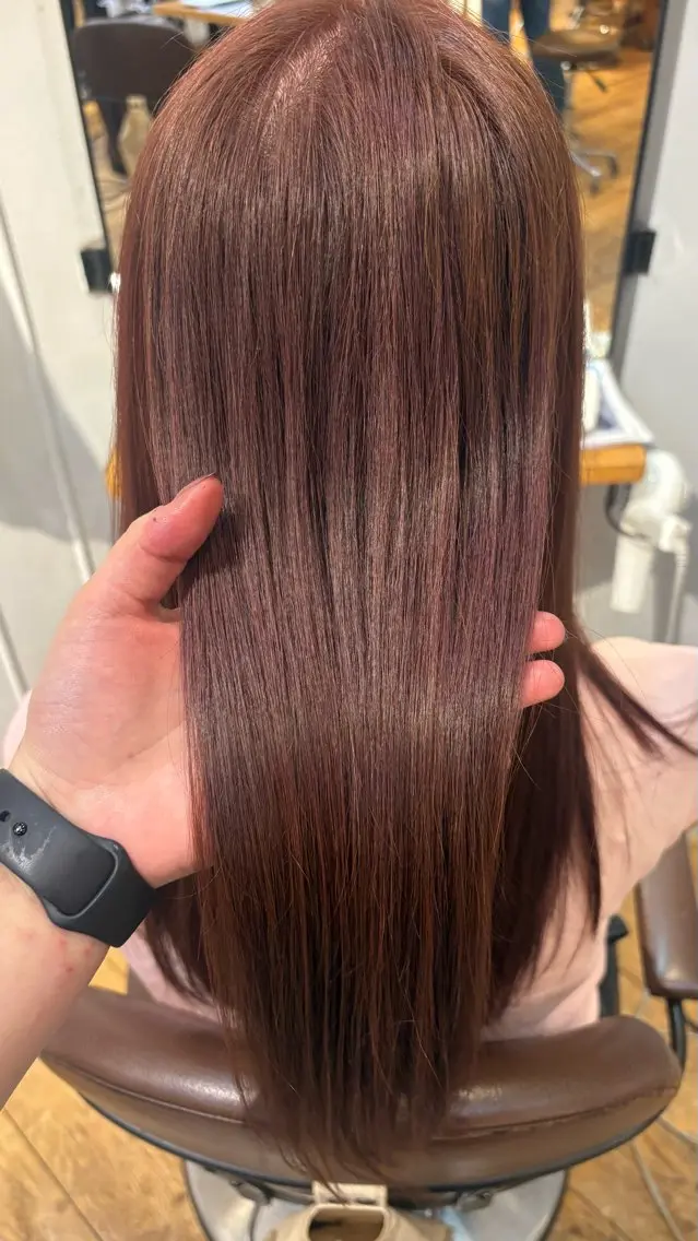 ロング カラー 折野 来菜のヘアスタイル
