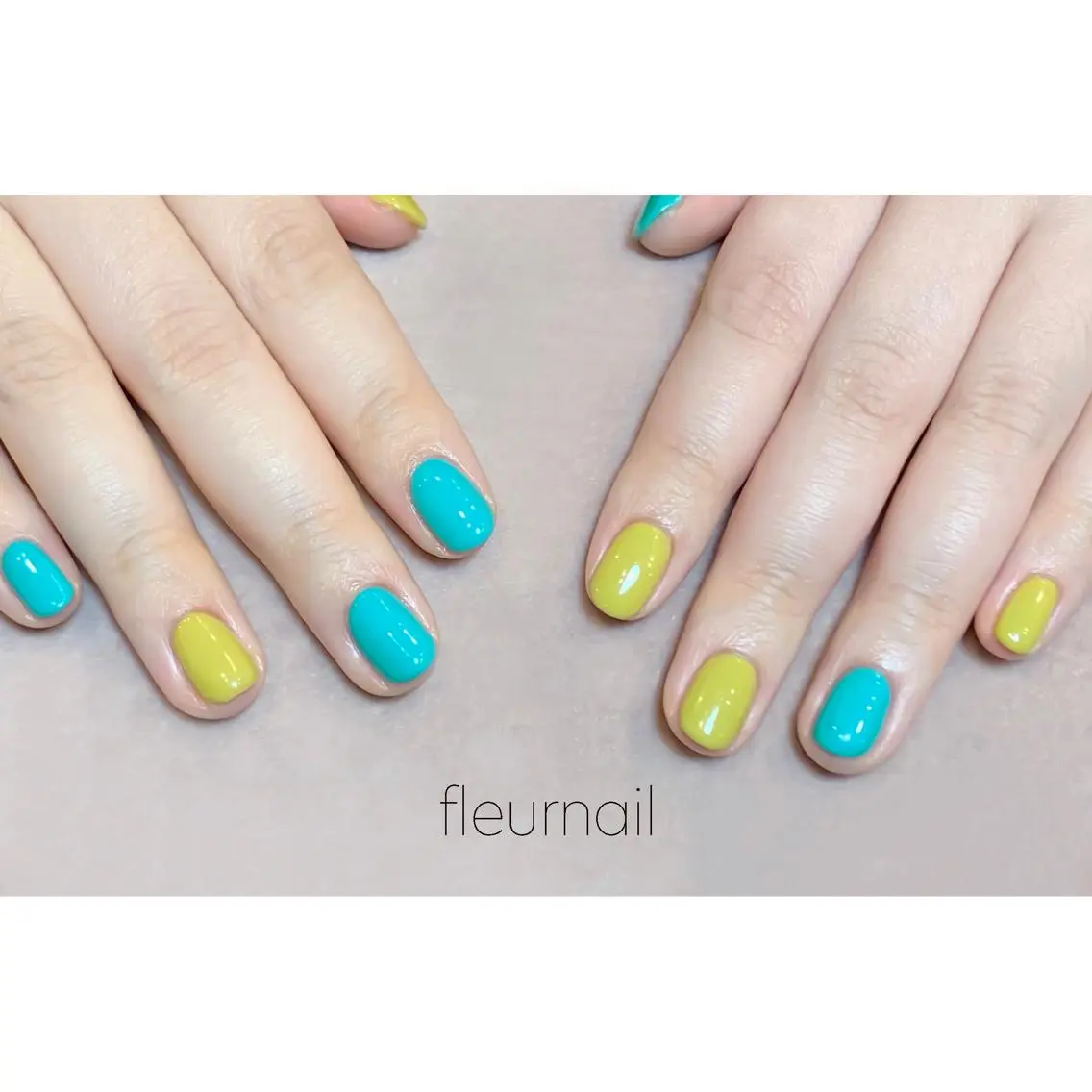 ネイル ジェルネイル ワンカラーネイル パラジェル ハンドネイル fleurnail miuraのネイルデザイン
