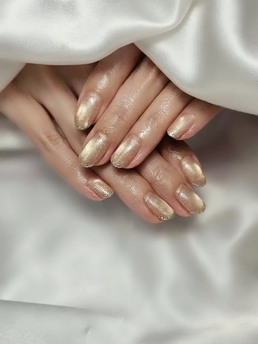 ネイル 長さ出し フラッシュネイル フレンチネイル ガラスフレンチ 韓国ネイル Ra: Nail ラ ネイルのネイルデザイン
