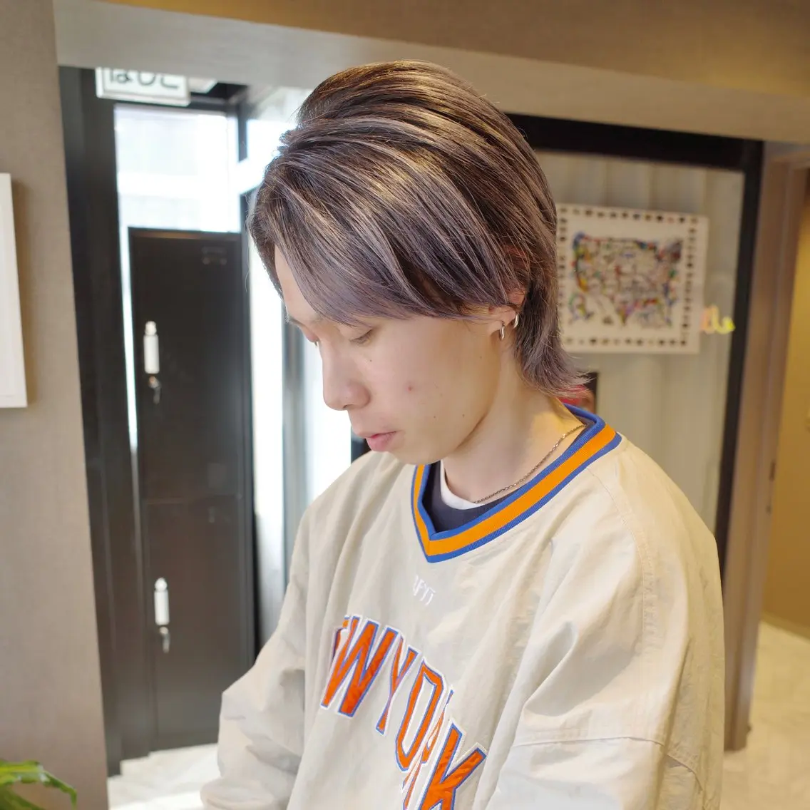 メンズ メンズバレイヤージュ メンズウルフカット ウルフカット ヨシカワ タツキのヘアスタイル