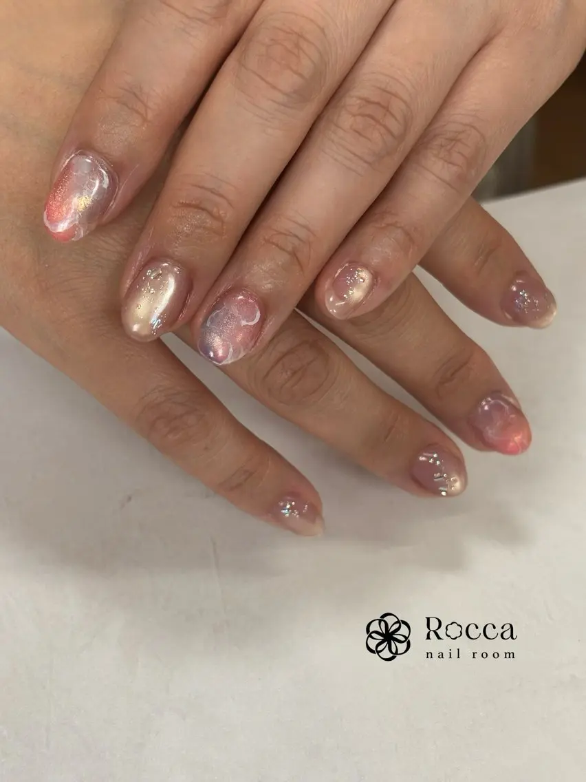 ネイル ニュアンスネイル ハンドネイル 茂野 恵のネイルデザイン