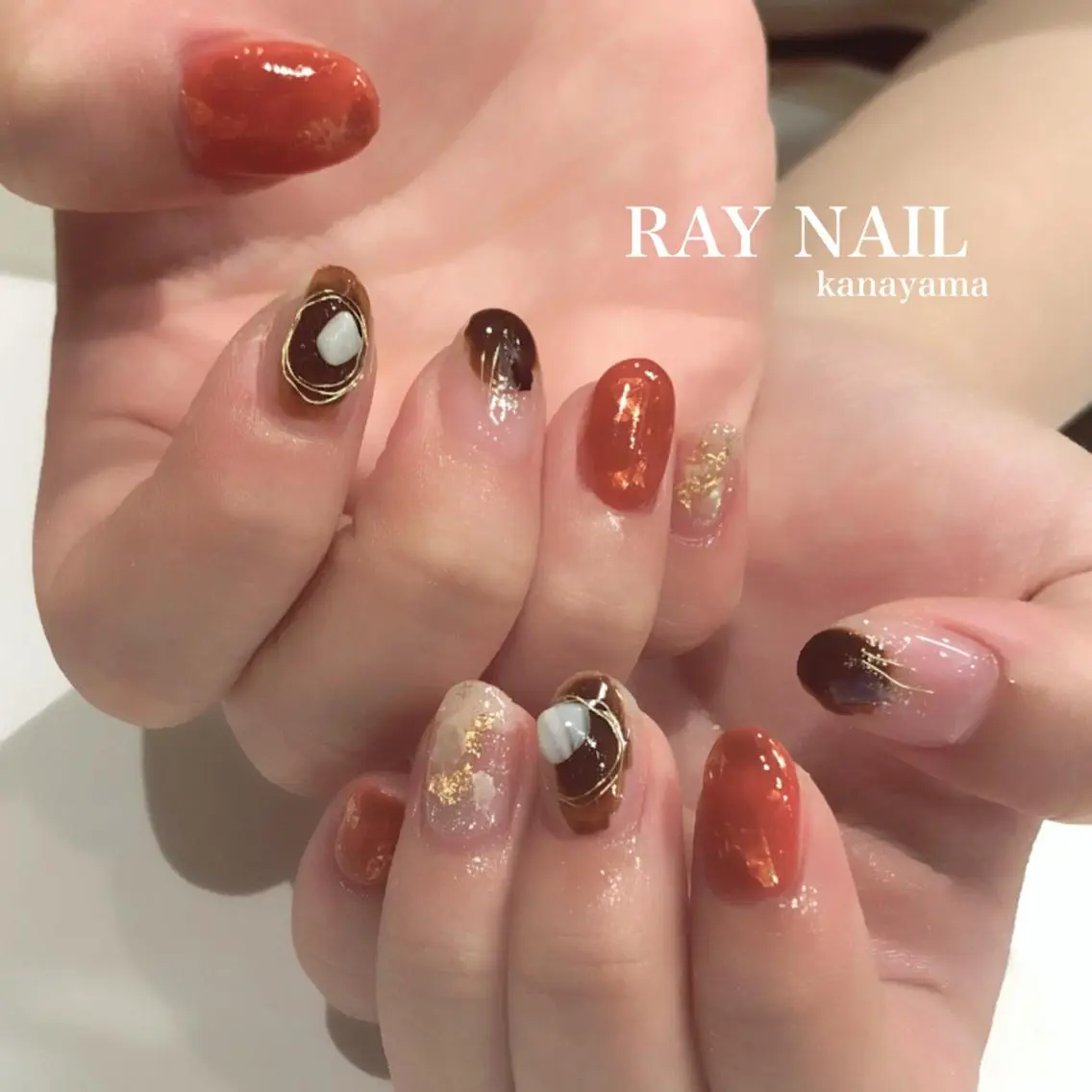 ネイル ニュアンスネイル Arowa 伊田のネイルデザイン