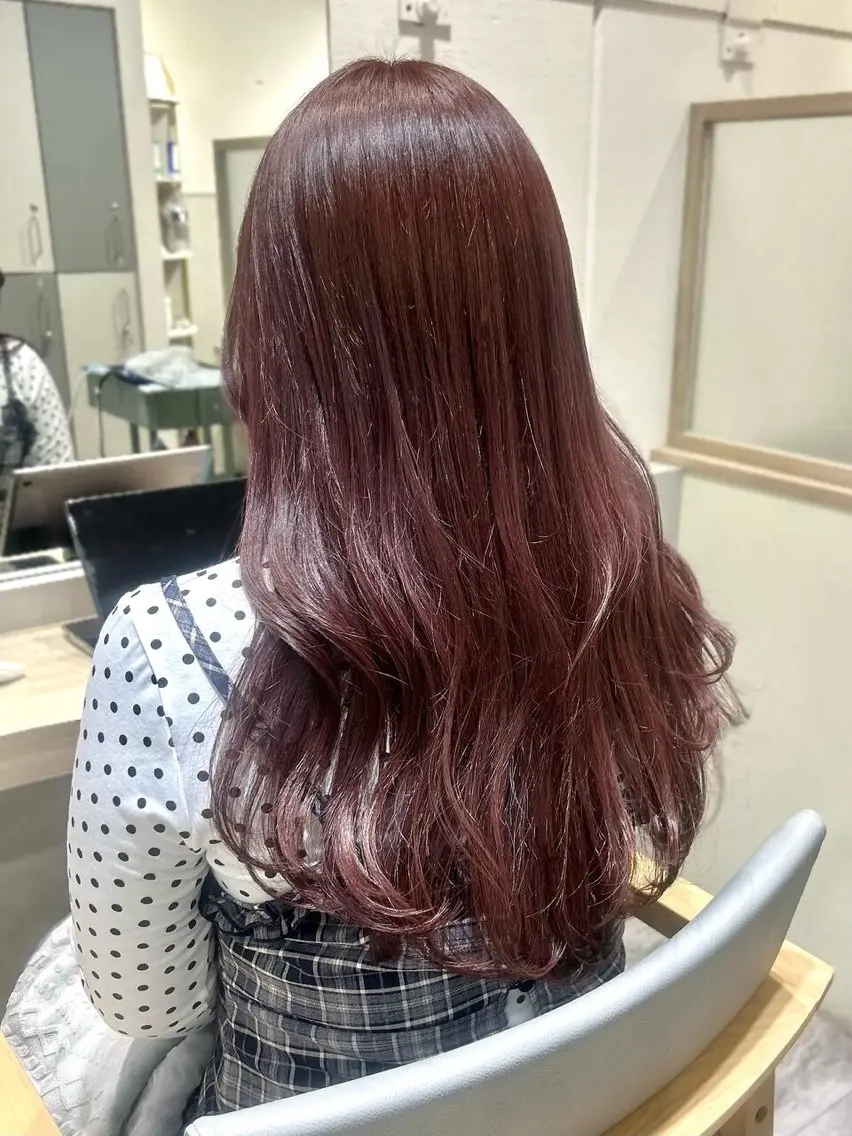 ロング カラー ラベンダーカラー ピンクカラー ピンクラベンダー lovest sayanaのヘアスタイル