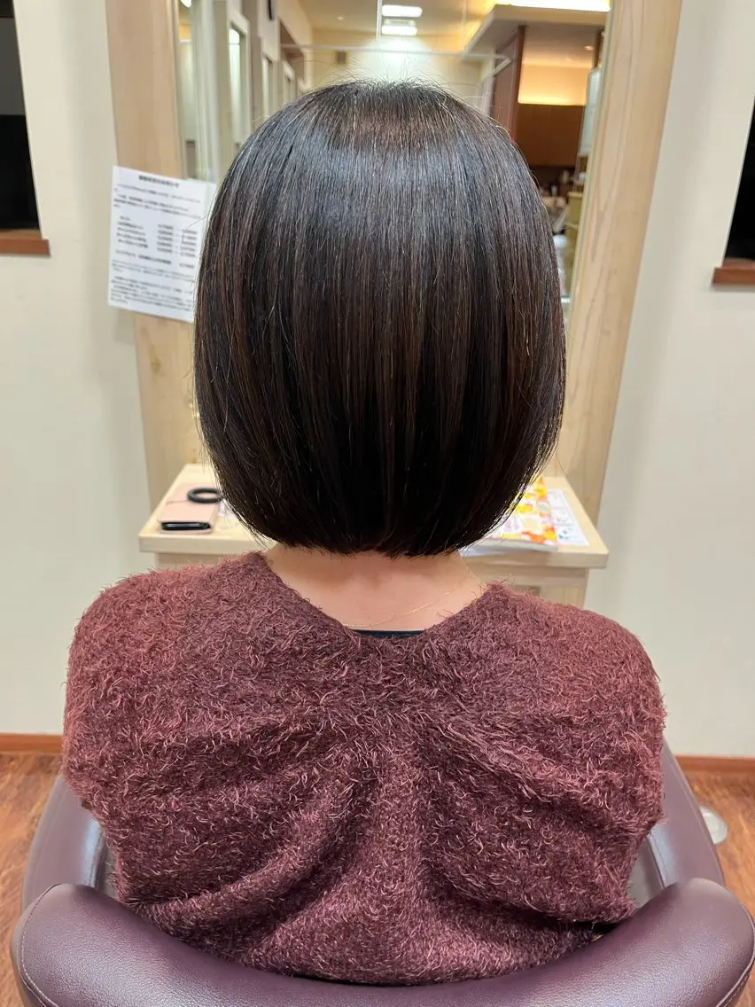 カット+白髪染めカラーの写真