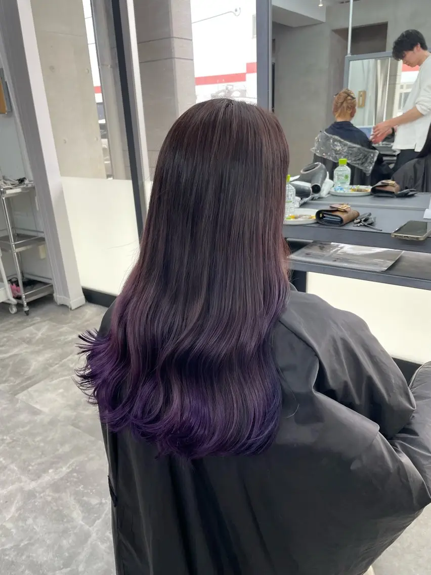 ロング ヘアカラー 🧋ミルクティーカラ ー🧋特化小林拓登のヘアスタイル
