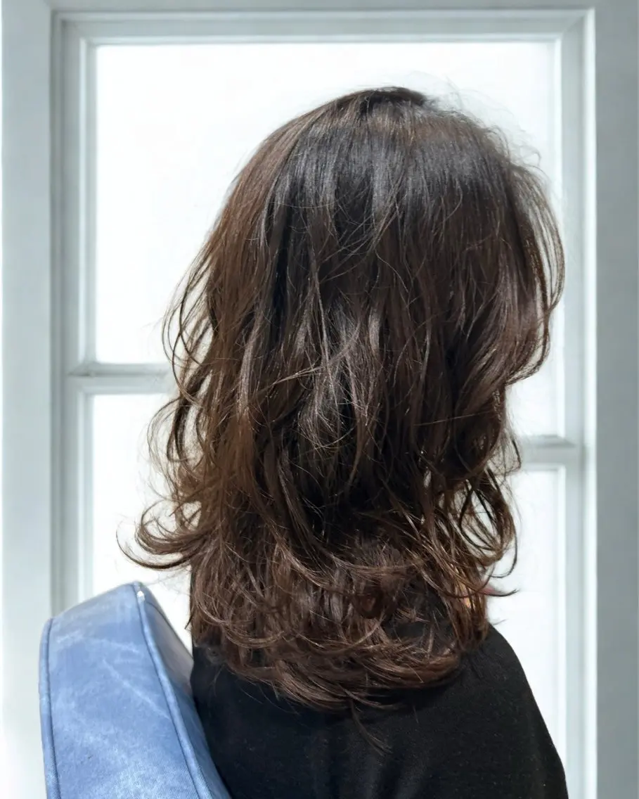 パーマ デジタルパーマ 柴田 久美子のヘアスタイル