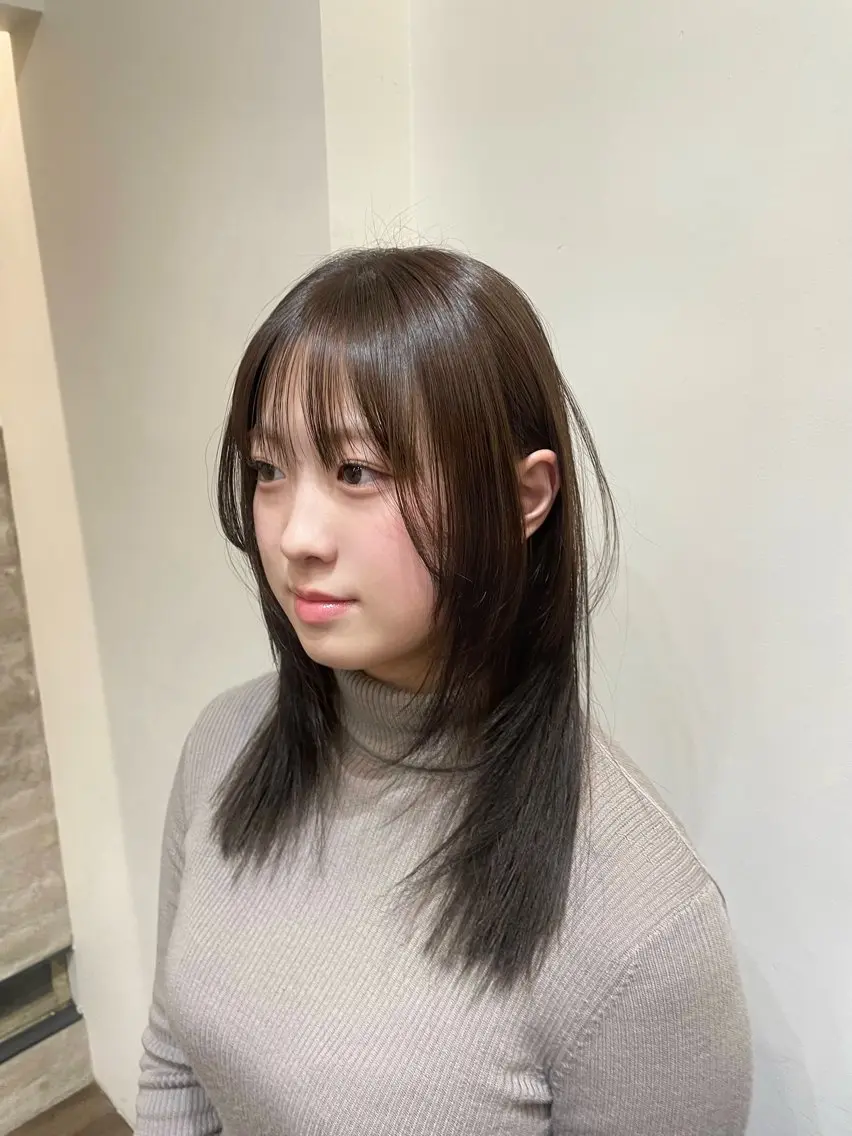 セミロング カラー 透明感カラー CIECA. suzukaのヘアスタイル
