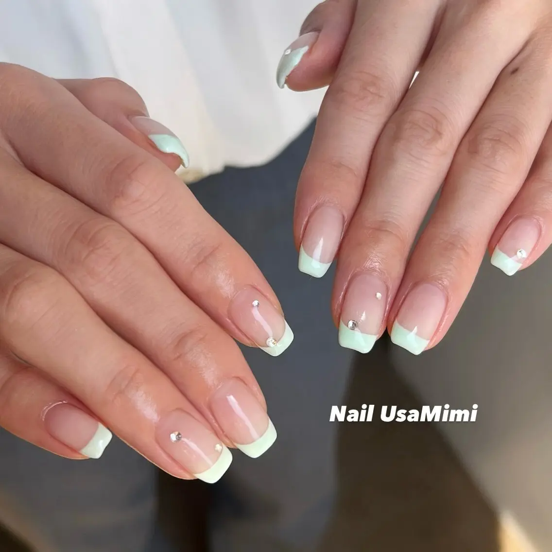 ネイル アートネイル ジェルネイル パラジェル ピンク ハンドネイル 本町ネイルNail UsaMimiのネイルデザイン