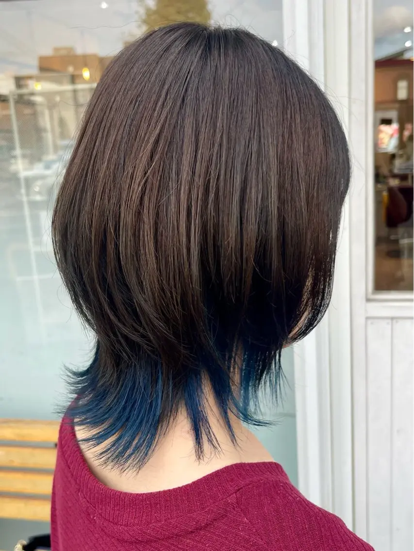 ミディアム カット ヘアカラー 🍭透明感カラー 志賀拓海🍬🌈のヘアスタイル