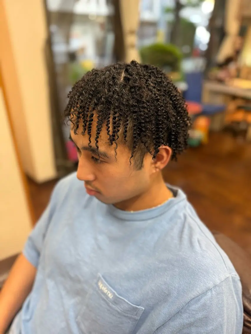 ショート メンズ パーマ scamp⭐️ さくらのヘアスタイル