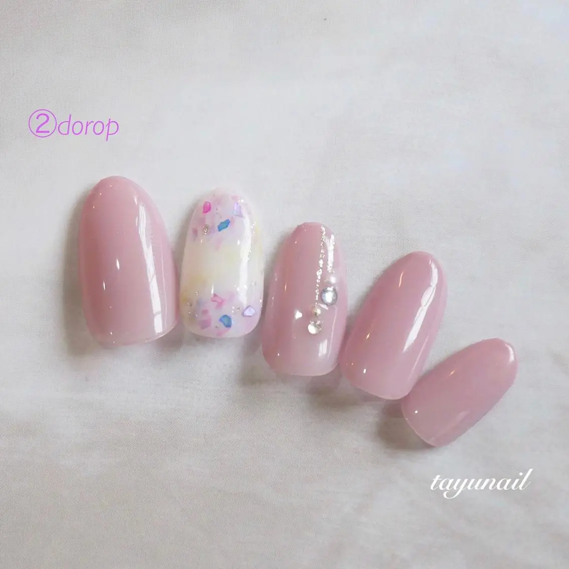 ネイル アートネイル ブルー フットネイル ジェルネイル パラジェル ネイルサロン 【たゆnail】のネイルデザイン