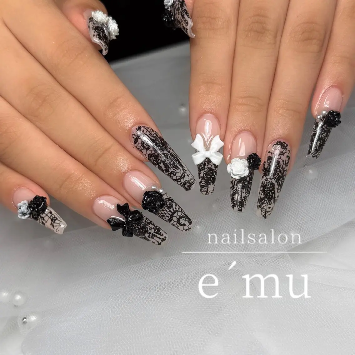 ネイル レース nailsalon e´muのネイルデザイン