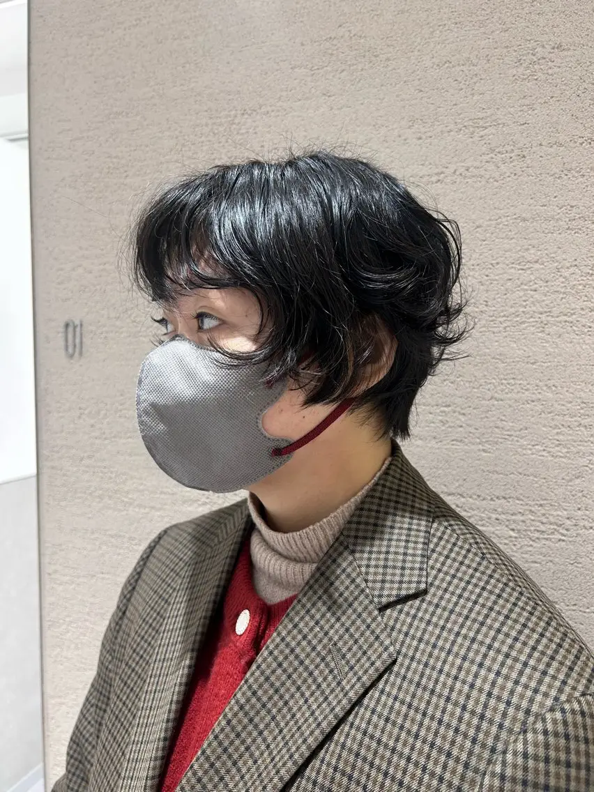 ショート パーマ ショートヘア カット パーマ トリートメント レイヤー/ボブ/ パーマ/HARUKAのヘアスタイル