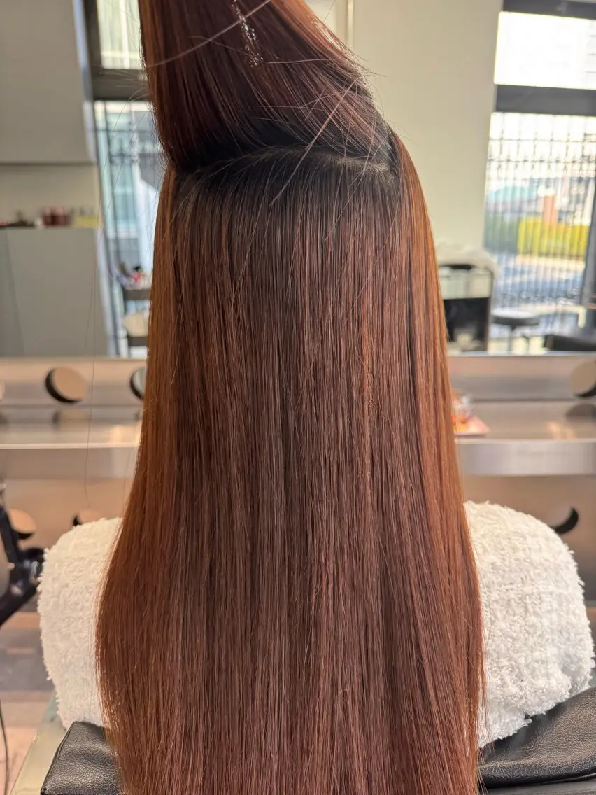 ロング パーマ ストレートパーマ 北村 岳久翔のヘアスタイル