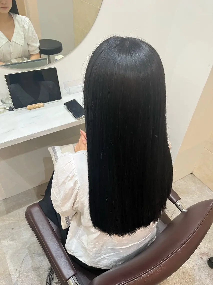 ロング カラー カット ヘアカラー トリートメント 【髪質改善 艶髪】 布川 莉穂のヘアスタイル