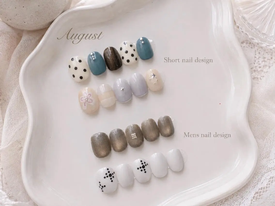 ネイル アートネイル フラッシュネイル フレンチネイル ジェルネイル ガラスフレンチ M2 BEAUTY Rikaのネイルデザイン