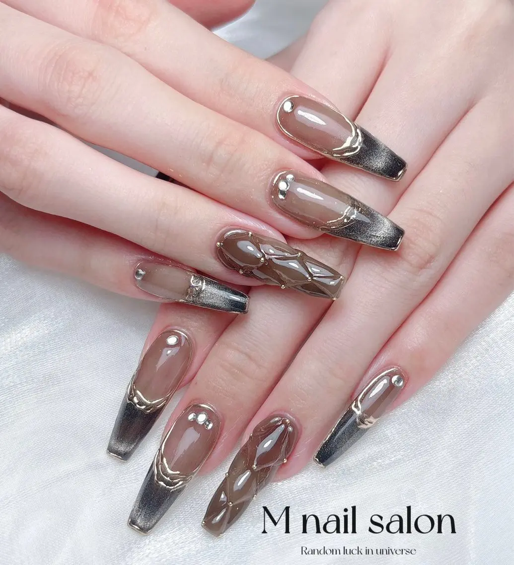 ネイル ハンドネイル M🌷nail 長さだし専門店のネイルデザイン