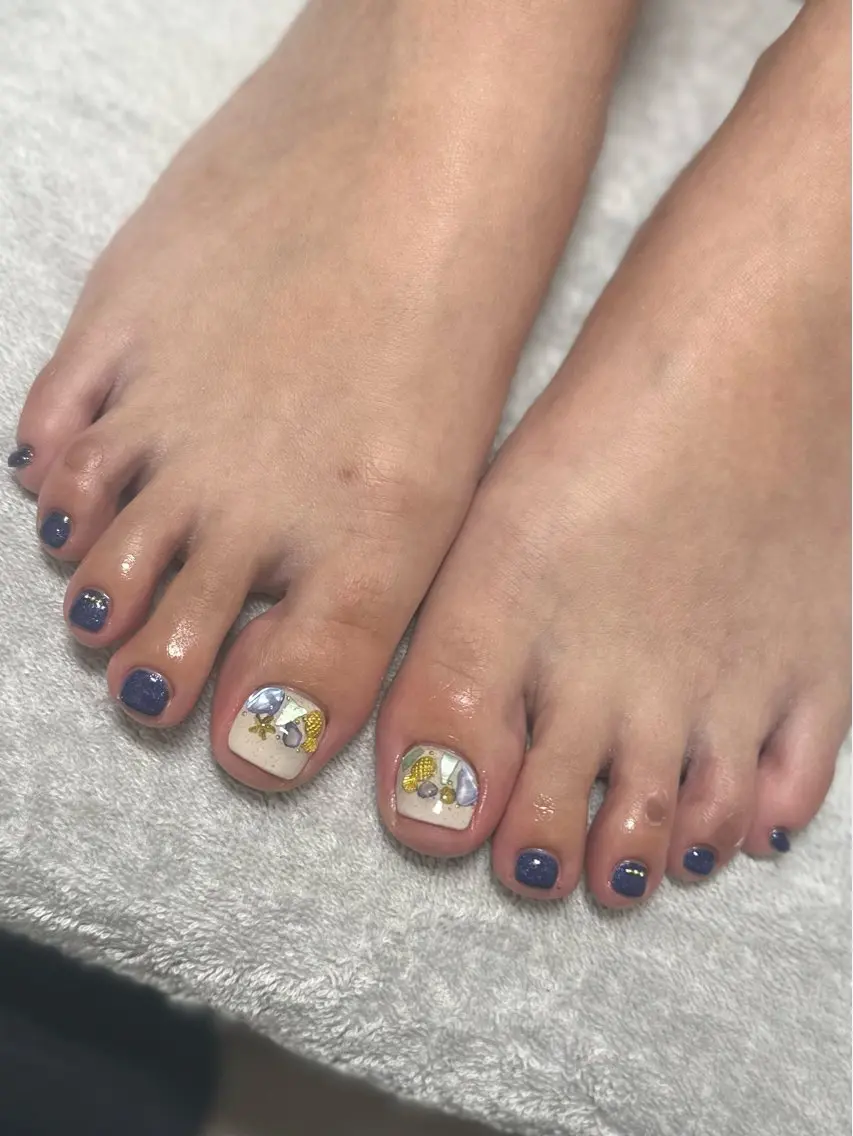 ネイル フットネイル 持ち込み nyasu nailのネイルデザイン